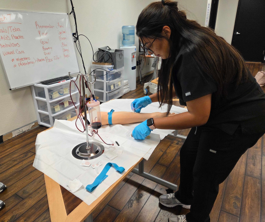 Medical Assistant School Students in training