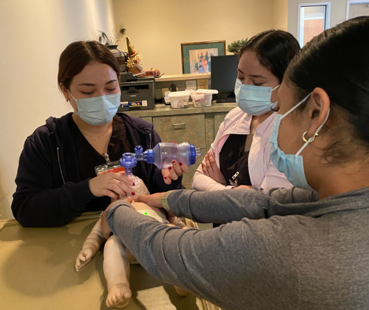 Medical Assistant School Students in training