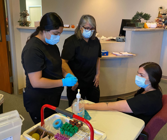 Medical Assistant School Students in training