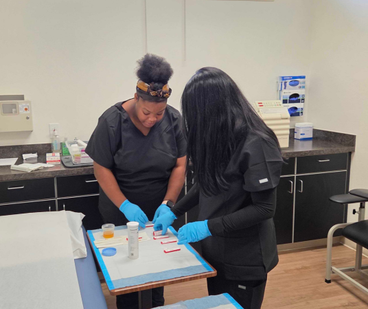 Medical Assistant School Students in training